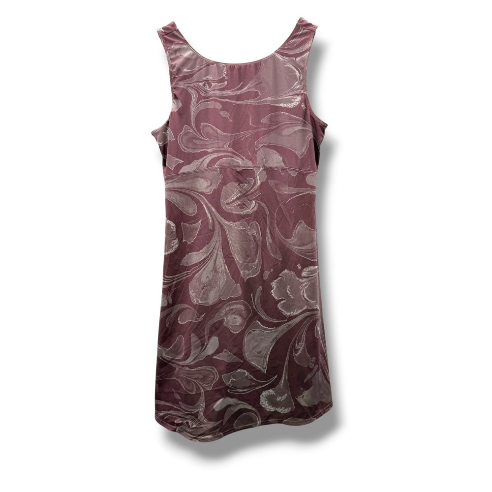 Columbia Active Dress Womens Medium Mauve Purple Marble Floral Built-in Shorts‎